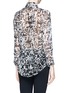Back View - Click To Enlarge - CARVEN - 'Chemise' engraving print silk shirt
