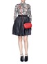 Figure View - Click To Enlarge - CARVEN - 'Chemise' engraving print silk shirt