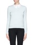 Main View - Click To Enlarge - CARVEN - Peter Pan collar stretch sweater