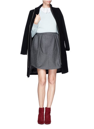Figure View - Click To Enlarge - CARVEN - Peter Pan collar stretch sweater