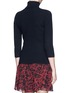 Back View - Click To Enlarge - CARVEN - Merino wool rib knit turtleneck