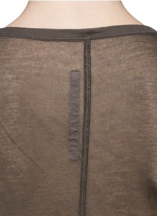 Detail View - Click To Enlarge - RICK OWENS LILIES - Raw-edge tank top