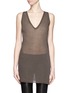 Main View - Click To Enlarge - RICK OWENS LILIES - Raw-edge tank top
