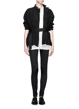 Figure View - Click To Enlarge - RICK OWENS LILIES - Elasticated waistband leggings