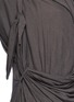 Detail View - Click To Enlarge - RICK OWENS LILIES - Drape scarf long-sleeve jacket