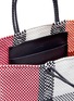Detail View - Click To Enlarge - TRUSS - Large colourblock woven PVC tote