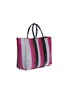 Detail View - Click To Enlarge - TRUSS - Large stripe woven PVC tote