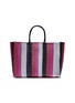 Main View - Click To Enlarge - TRUSS - Large stripe woven PVC tote