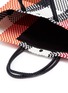 Detail View - Click To Enlarge - TRUSS - Small colourblock woven PVC crossbody tote