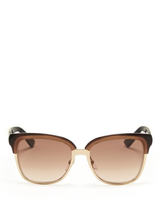 Main View - Click To Enlarge - GUCCI - Plastic brow bar sunglasses