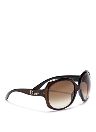 Figure View - Click To Enlarge - DIOR - Oversized square acetate sunglasses