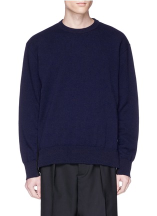 Main View - Click To Enlarge - STELLA MCCARTNEY - 'Intoxication' knit panel cashmere-wool sweater