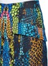 Detail View - Click To Enlarge - MC Q - Rainbow crocodile print A-line skirt