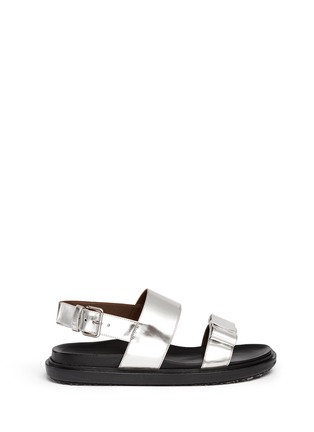 Main View - Click To Enlarge - MARNI - Bow front strap sandals