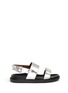 Main View - Click To Enlarge - MARNI - Bow front strap sandals