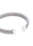 Detail View - Click To Enlarge - TATEOSSIAN - 'Bamboo' woven effect rhodium silver cuff