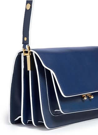 Detail View - Click To Enlarge - MARNI - Front flap small crossbody bag