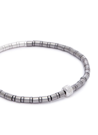 Detail View - Click To Enlarge - TATEOSSIAN - 'Bamboo' rhodium silver link chain bracelet