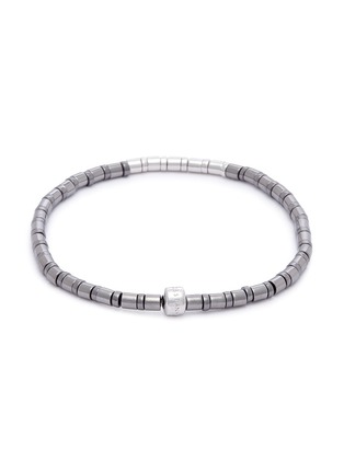Main View - Click To Enlarge - TATEOSSIAN - 'Bamboo' rhodium silver link chain bracelet