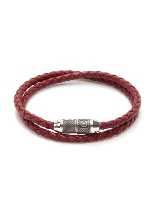 Main View - Click To Enlarge - TATEOSSIAN - 'Lucky Me' double wrap thin leather bracelet