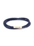 Main View - Click To Enlarge - TATEOSSIAN - Double wrap braided leather 18k gold bracelet