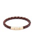 TATEOSSIAN - Braided leather 18k gold bracelet