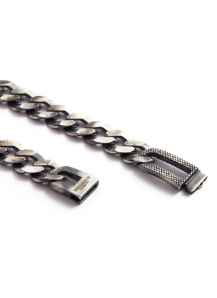 Detail View - Click To Enlarge - TATEOSSIAN - 'Grumette' silver curb chain bracelet