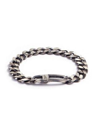 Main View - Click To Enlarge - TATEOSSIAN - 'Grumette' silver curb chain bracelet
