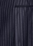 Detail View - Click To Enlarge - ALEXANDER MCQUEEN - Pleat pinstripe wool dress