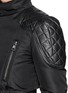 Detail View - Click To Enlarge - MONCLER - 'Ran' jacquard peplum layer down jacket