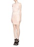Figure View - Click To Enlarge - ALEXANDER MCQUEEN - Swallow jacquard body-con dress