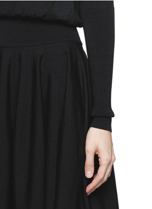 Detail View - Click To Enlarge - ALEXANDER MCQUEEN - Fine wool knit dress