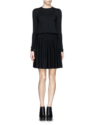 Main View - Click To Enlarge - ALEXANDER MCQUEEN - Fine wool knit dress