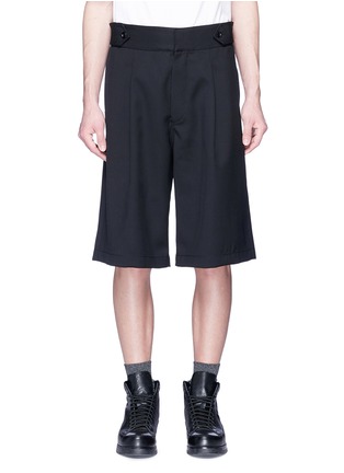 Main View - Click To Enlarge - OAMC - Pleated virgin wool shorts