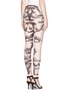 Back View - Click To Enlarge - ALEXANDER MCQUEEN - Baroque lace print leggings