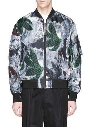 Main View - Click To Enlarge - OAMC - Floral print silk bomber jacket