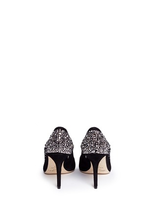 Back View - Click To Enlarge - JIMMY CHOO - 'Alia' jewelled suede pumps