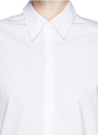 Detail View - Click To Enlarge - 3.1 PHILLIP LIM - Bar cufflink darted combo shirt