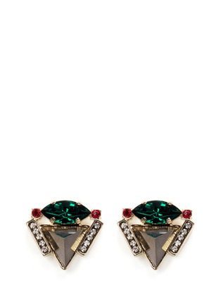 Main View - Click To Enlarge - IOSSELLIANI - Pyramid crystal earrings