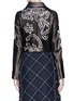 Back View - Click To Enlarge - LOUSY X LANE CRAWFORD - Hand painted belted plonge lambskin leather cropped biker jacket