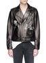 Main View - Click To Enlarge - LOUSY X LANE CRAWFORD - Hand painted woman lambskin leather bomber jacket
