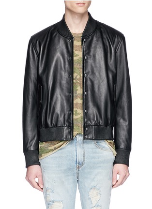 Main View - Click To Enlarge - LOUSY X LANE CRAWFORD - Hand painted lambskin leather bomber jacket