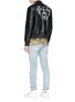 Figure View - Click To Enlarge - LOUSY X LANE CRAWFORD - Hand painted lambskin leather bomber jacket