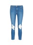Main View - Click To Enlarge - L'AGENCE - 'Marcelle' ripped cropped skinny jeans