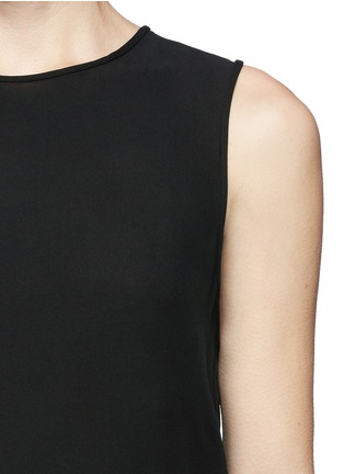 Detail View - Click To Enlarge - THEORY - 'Bringam 'silk georgette tank top