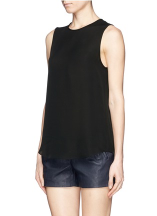 Front View - Click To Enlarge - THEORY - 'Bringam 'silk georgette tank top