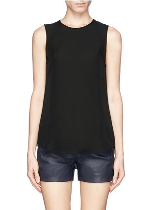 Main View - Click To Enlarge - THEORY - 'Bringam 'silk georgette tank top