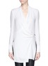 Main View - Click To Enlarge - HELMUT LANG - 'Fold Over Drape' wrap front blouse