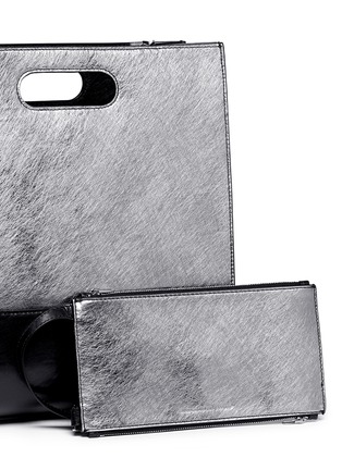 Detail View - Click To Enlarge - ALEXANDER WANG - 'Chastity' mirror leather shoulder bag