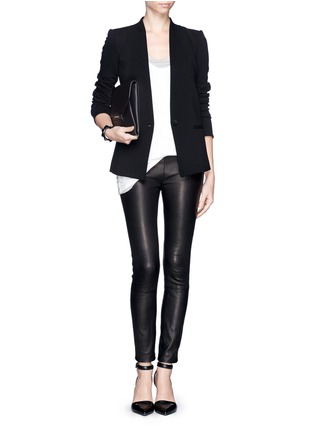 Figure View - Click To Enlarge - HELMUT LANG - Inverted collar blazer